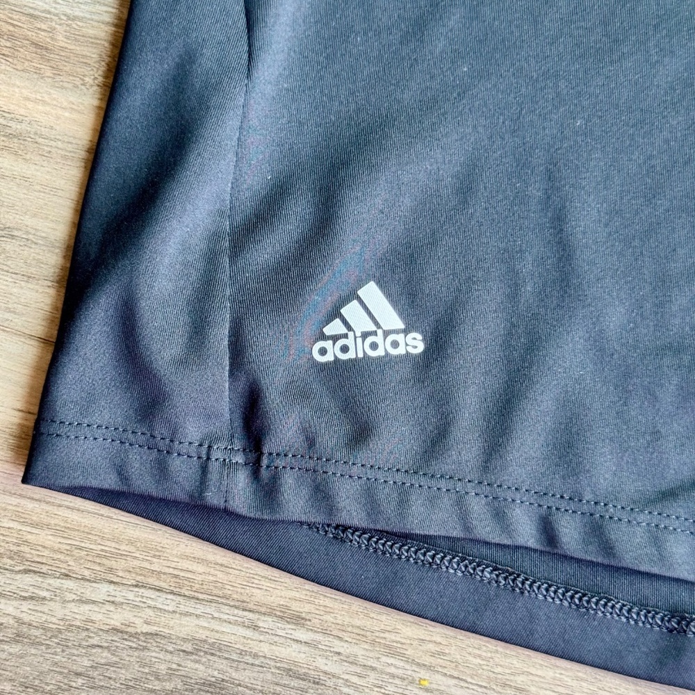 Adidas Ultimate 365 Printed Black Quarter-Zip Short Sleeve Golf Shirt Size L - Picture 12 of 14